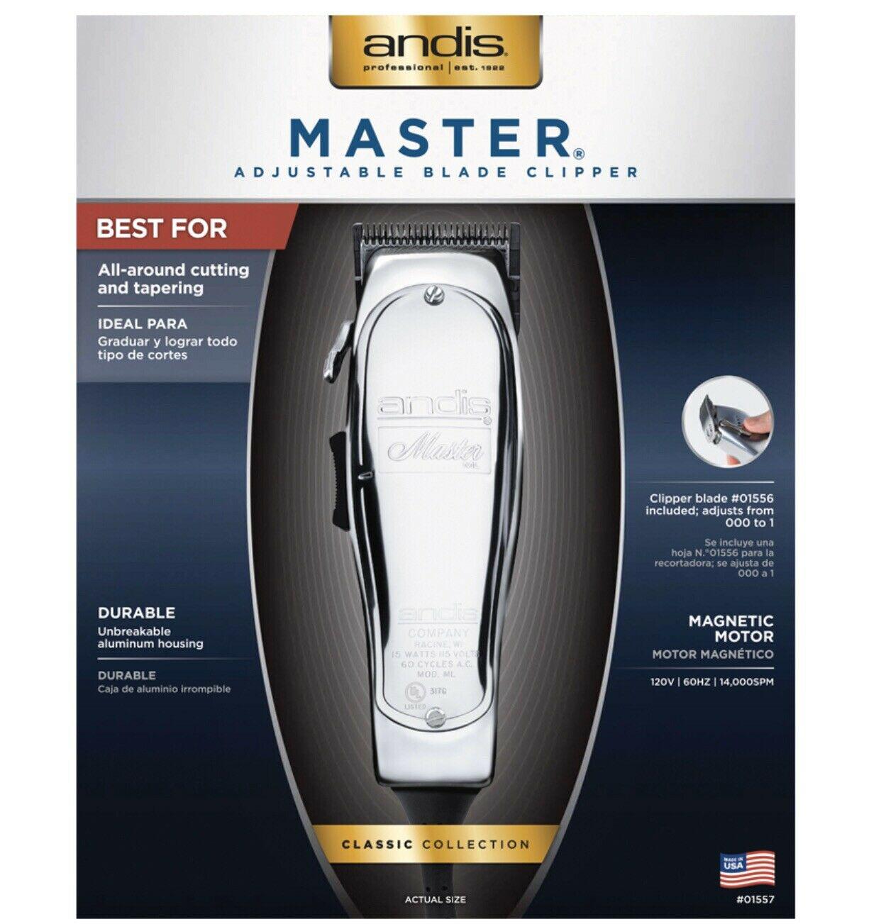 Andis Hair Clipper Adjustable Blade, Silver (01557)