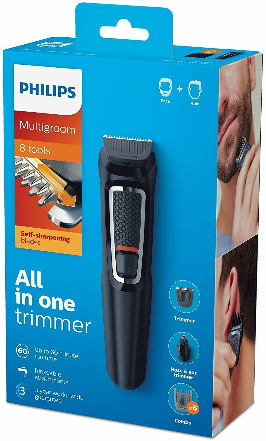 Philips MG3730/15 8 on 1 - Trimmer all on One, Blades Self-Sharpenin