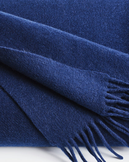 Cashmere Fringe Throw in Beige