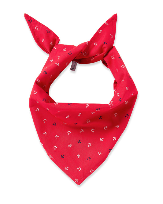 Dog Twill Bandana in Anchors Away