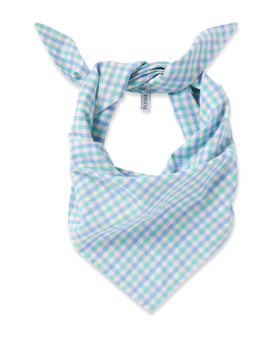 Dog Twill Bandana in Spring Gingham