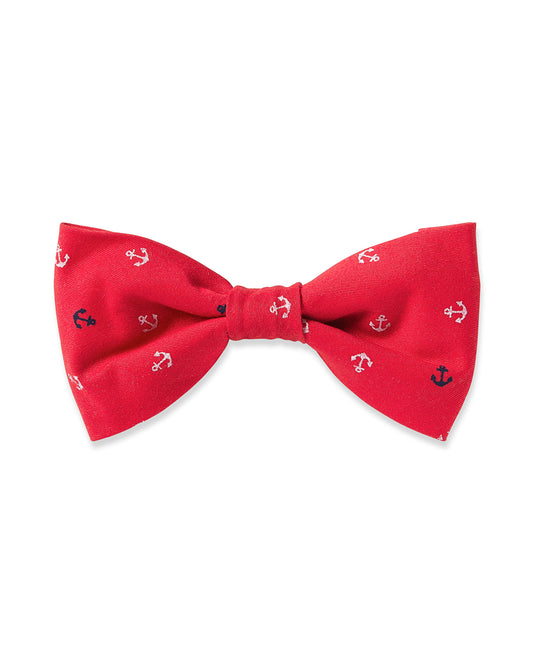 Dog Twill Bow Tie in Anchors Away