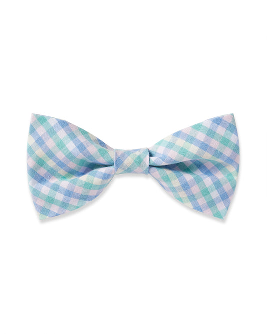 Dog Twill Bow Tie in Spring Gingham