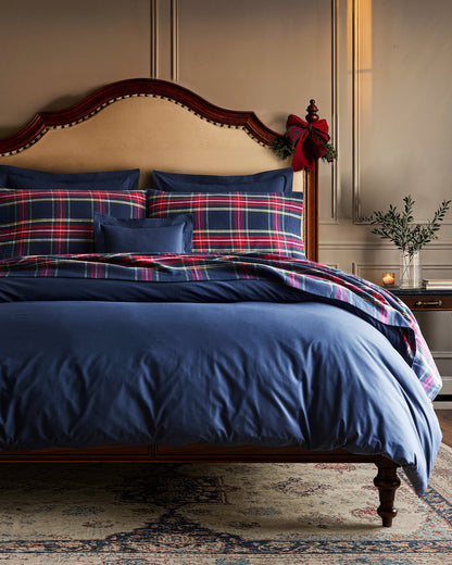 Luxe Premium Percale Duvet Set in White