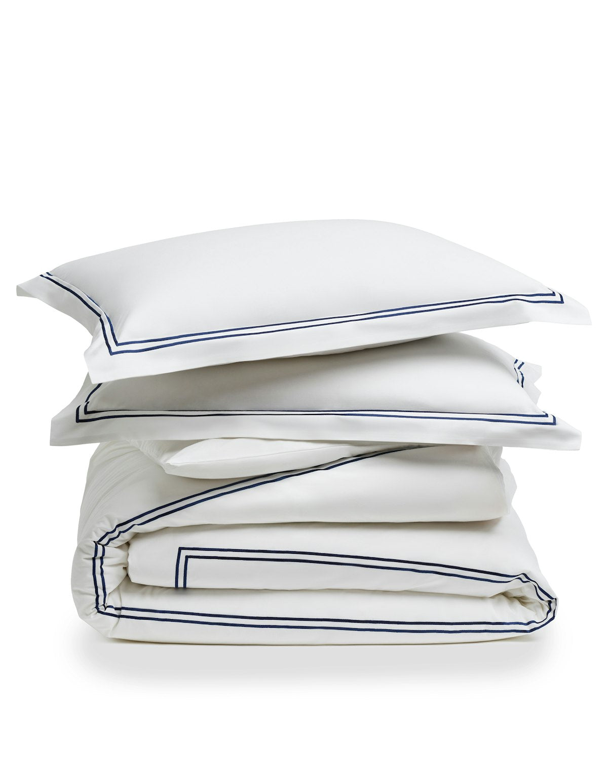 Luxe Premium Percale Duvet Set in White