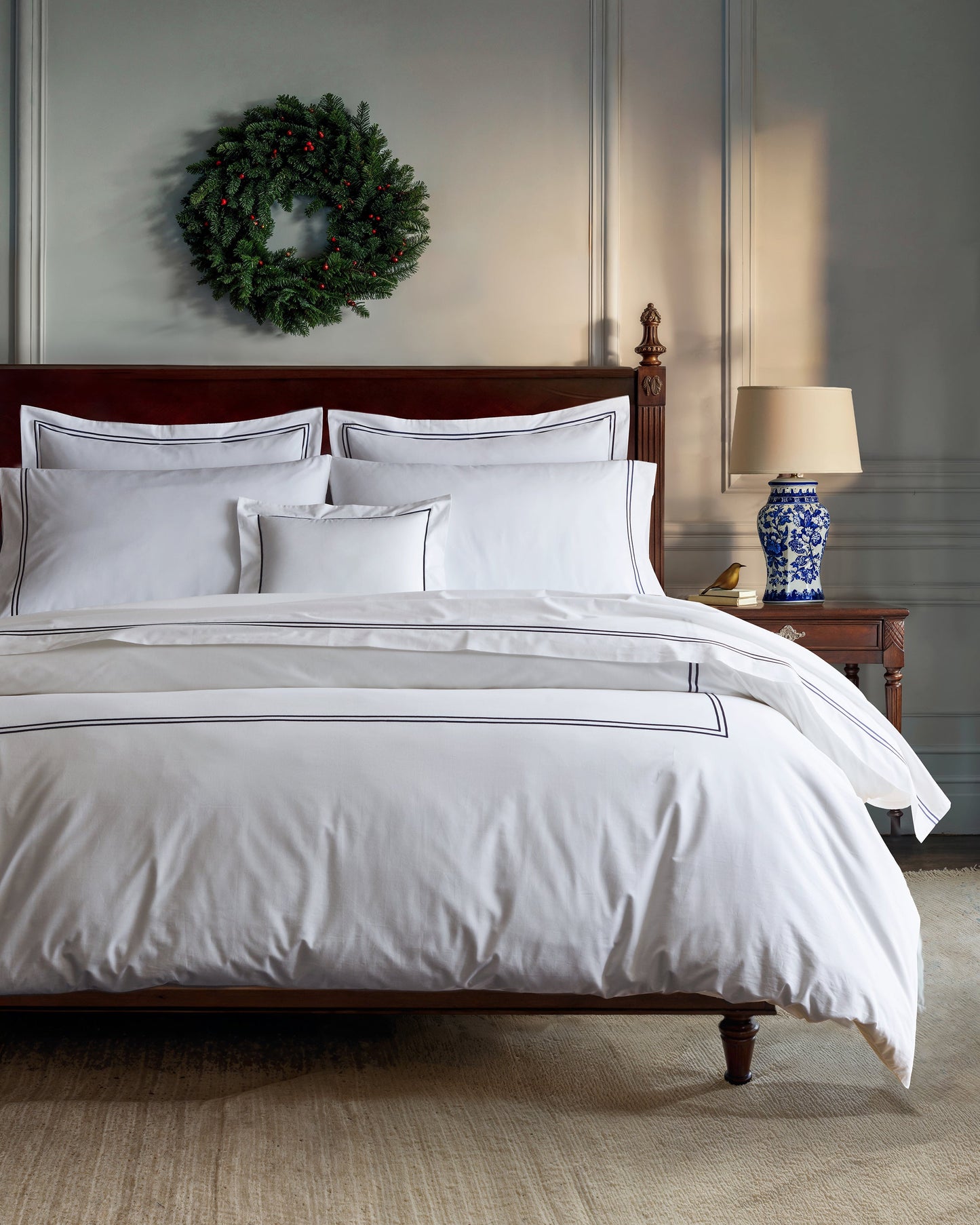 Luxe Premium Percale Duvet Set in White