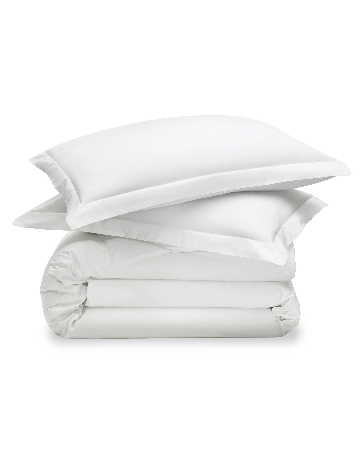Luxe Premium Percale Duvet Set in White